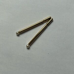 Jenny Bird Akoya sticks gold earrings with pearls